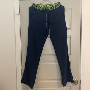 Med Couture Women’s Activate Cargo Scrub Pants, navy, medium tall